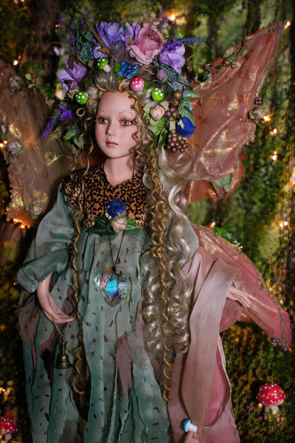 Queen Ova Forest Fae Haunted Doll - Fae Portal, Fae Realm Connection, Nature, Growth, Protection, Wisdom, Portal - LunasINN