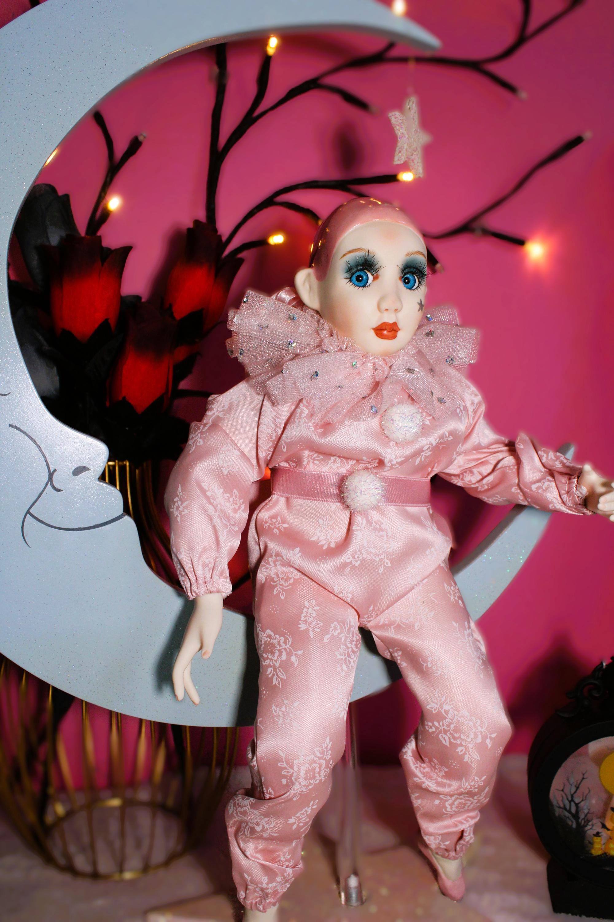 Luna Moon Fae Haunted Doll - Dreams, Intuitive Downloads, Lunar Cycles, Stars, Night sky, Curious, Bubbly energy, Positive - LunasINN