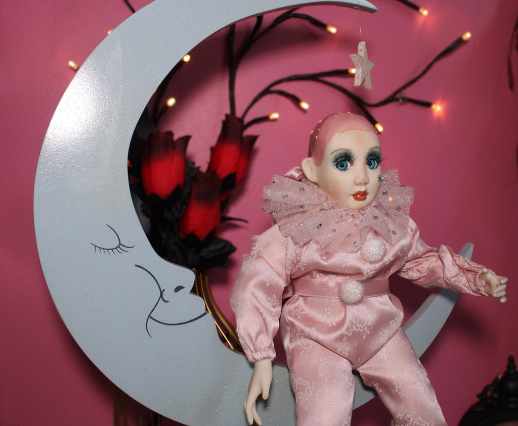 Luna Moon Fae Haunted Doll - Dreams, Intuitive Downloads, Lunar Cycles, Stars, Night sky, Curious, Bubbly energy, Positive - LunasINN