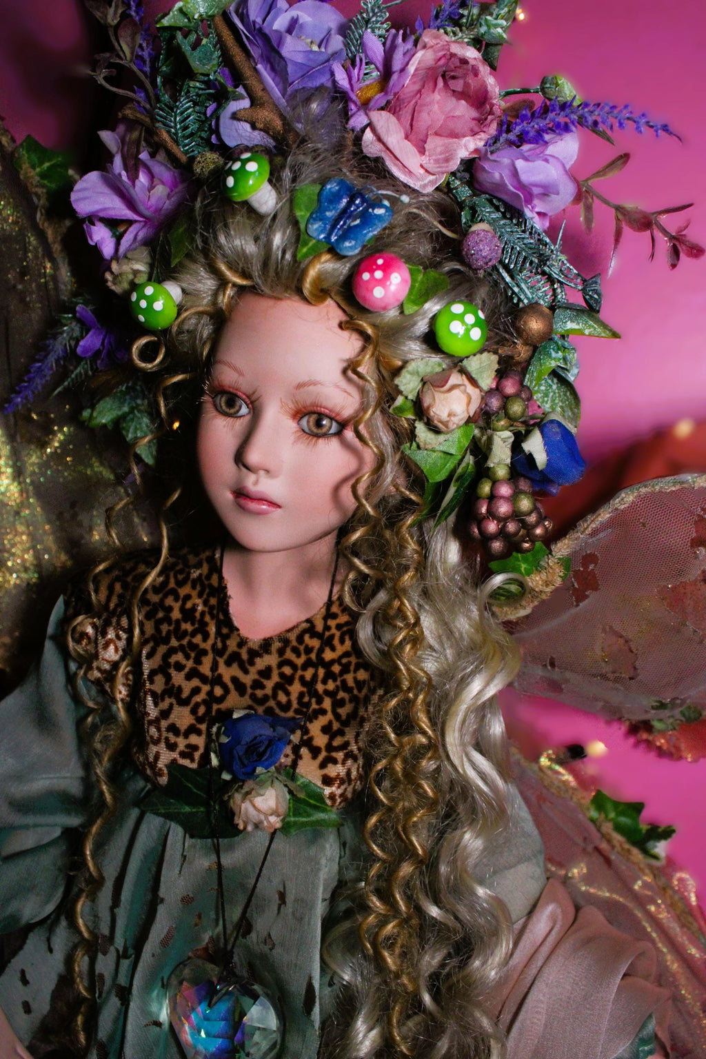 Queen Ova Forest Fae Haunted Doll - Fae Portal, Fae Realm Connection, Nature, Growth, Protection, Wisdom, Portal - LunasINN