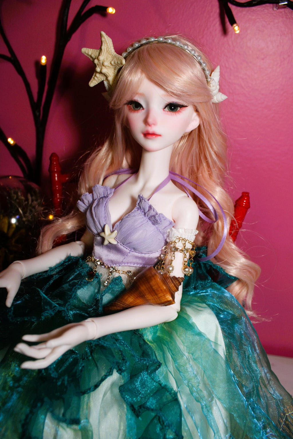 Haunted BJD Doll Atty Water Spirit  - Ocean Connection, Water, Tides, Calming, Cleansing, Transformative, Renewal - LunasINN