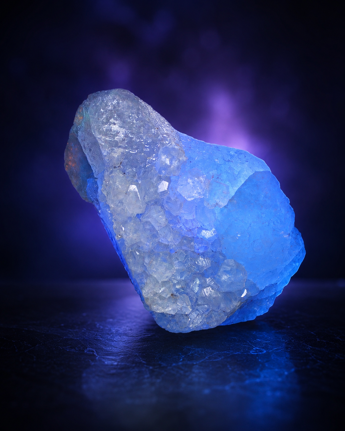 Natural Fluorite Crystal Cluster — 4.2 Inches