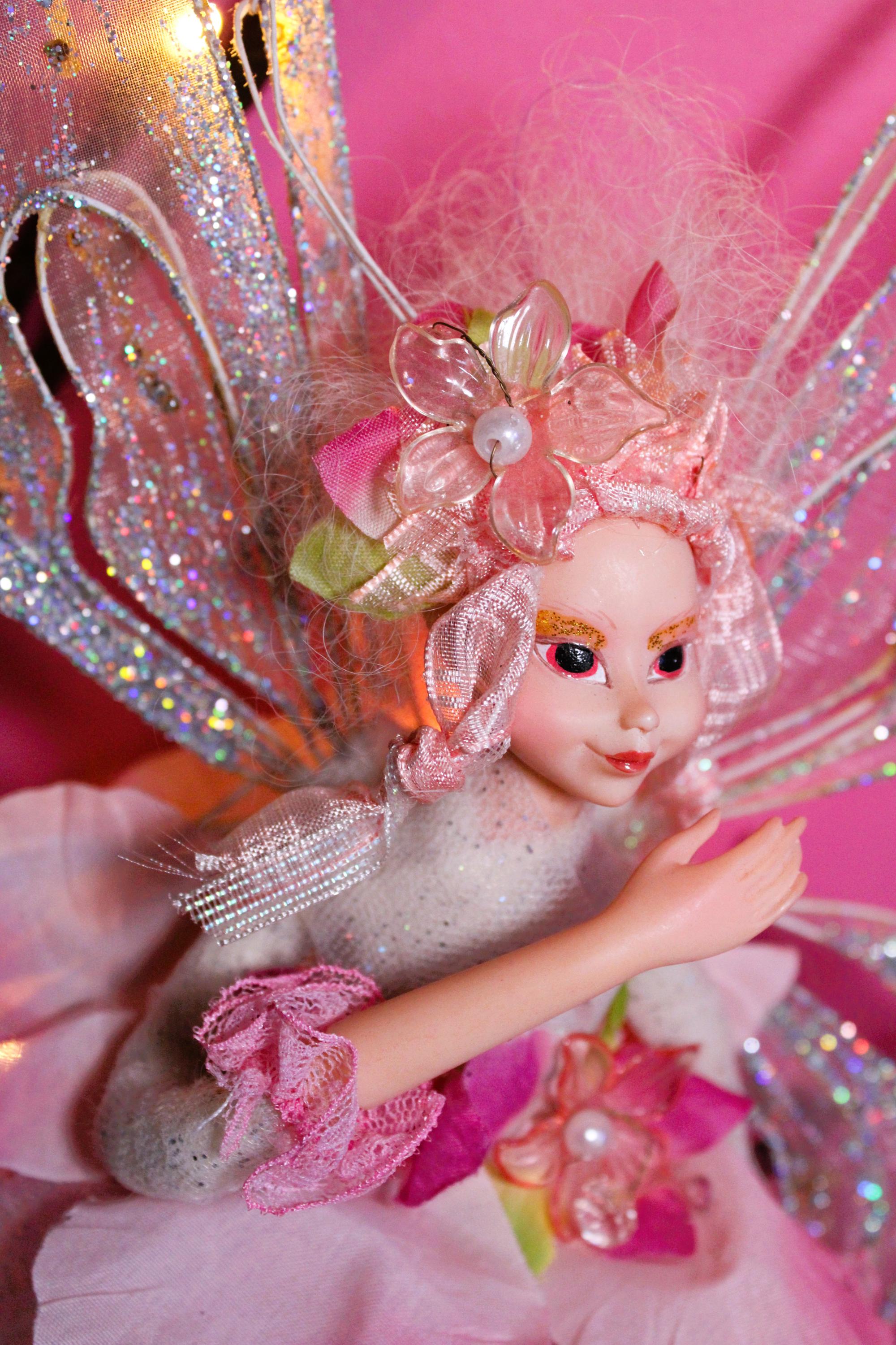 Cahmme Flower Fae Haunted Doll - Spiritual, Nature, Healing, Flower Magick, Growth, Transformation, Enchantment, Glamour Magick - LunasINN