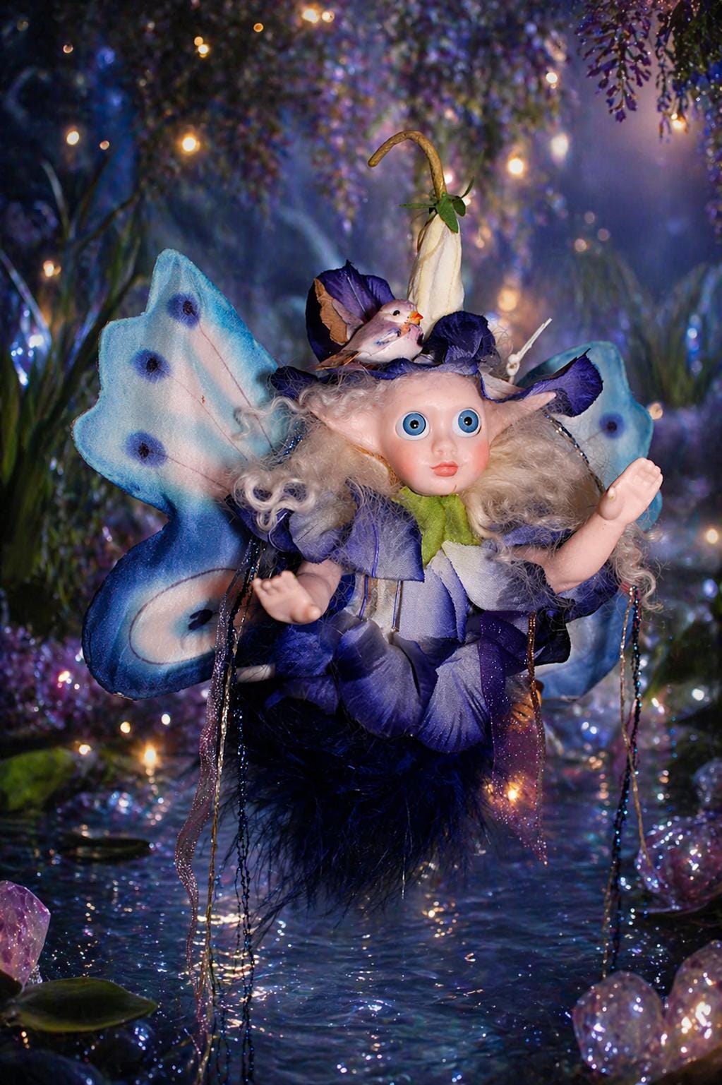 Willu the water fae Haunted Doll - soul healer, emotional release, spiritual rebirth, chakra alignment, healing, creativity - LunasINN