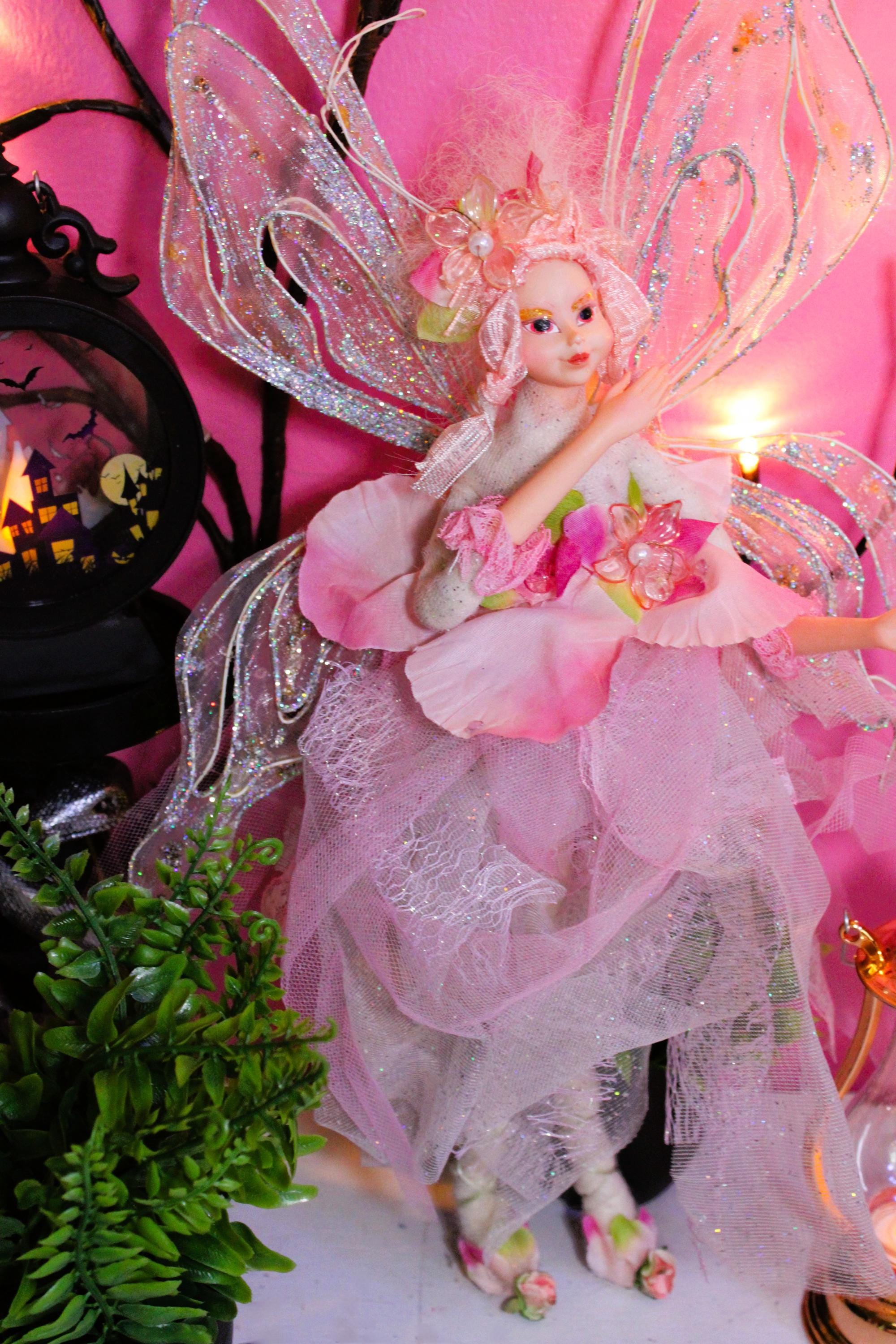 Cahmme Flower Fae Haunted Doll - Spiritual, Nature, Healing, Flower Magick, Growth, Transformation, Enchantment, Glamour Magick - LunasINN