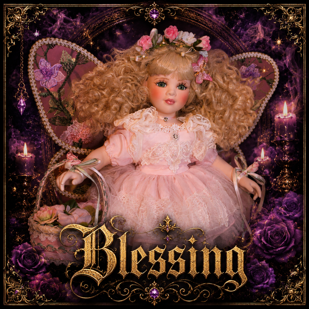 Blessing Fairy Spirit Haunted Doll - Positive, Raise Vibration, Light Energy, Abundant, Butterflies, Flowers - LunasINN