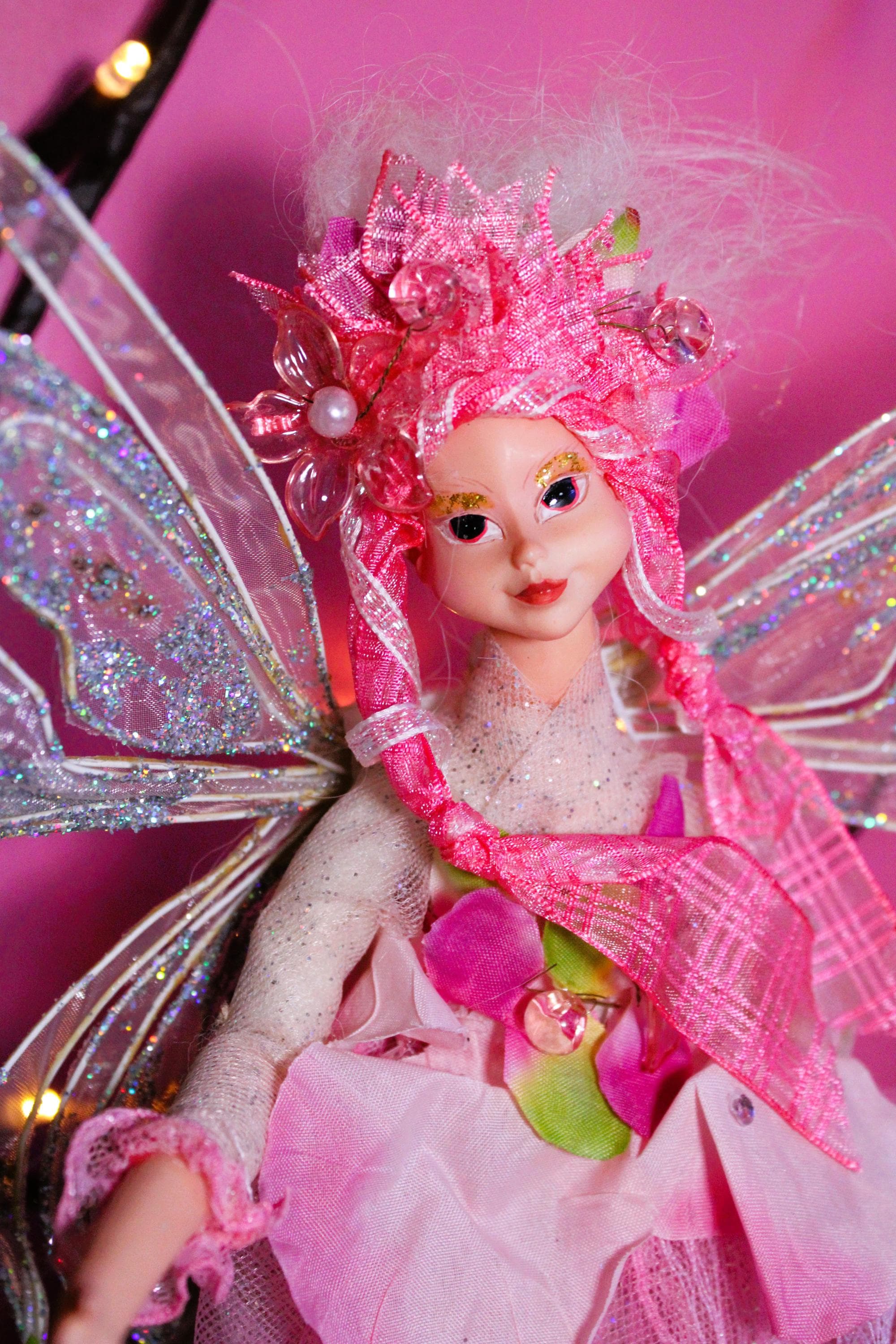 Blossomia Rose Fairy Haunted Doll - Spring Blossom Court Fae, Heart Chakra, Healing, Creativity, Fae Companion - LunasINN