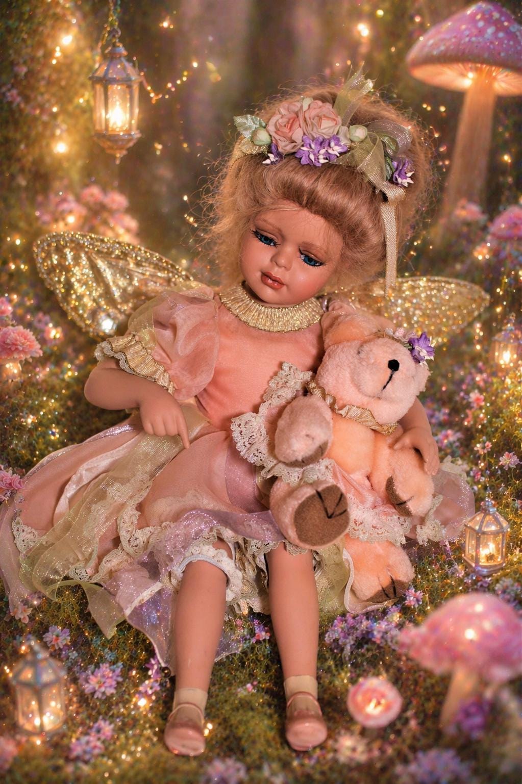 Pimmie Pixie Fae Haunted Doll - Enchanting Pixie Fae • Nature Magic • Glamour and Illusion • Animal Communication • Joyful Energy • Sacred-Grove Guardian - LunasINN