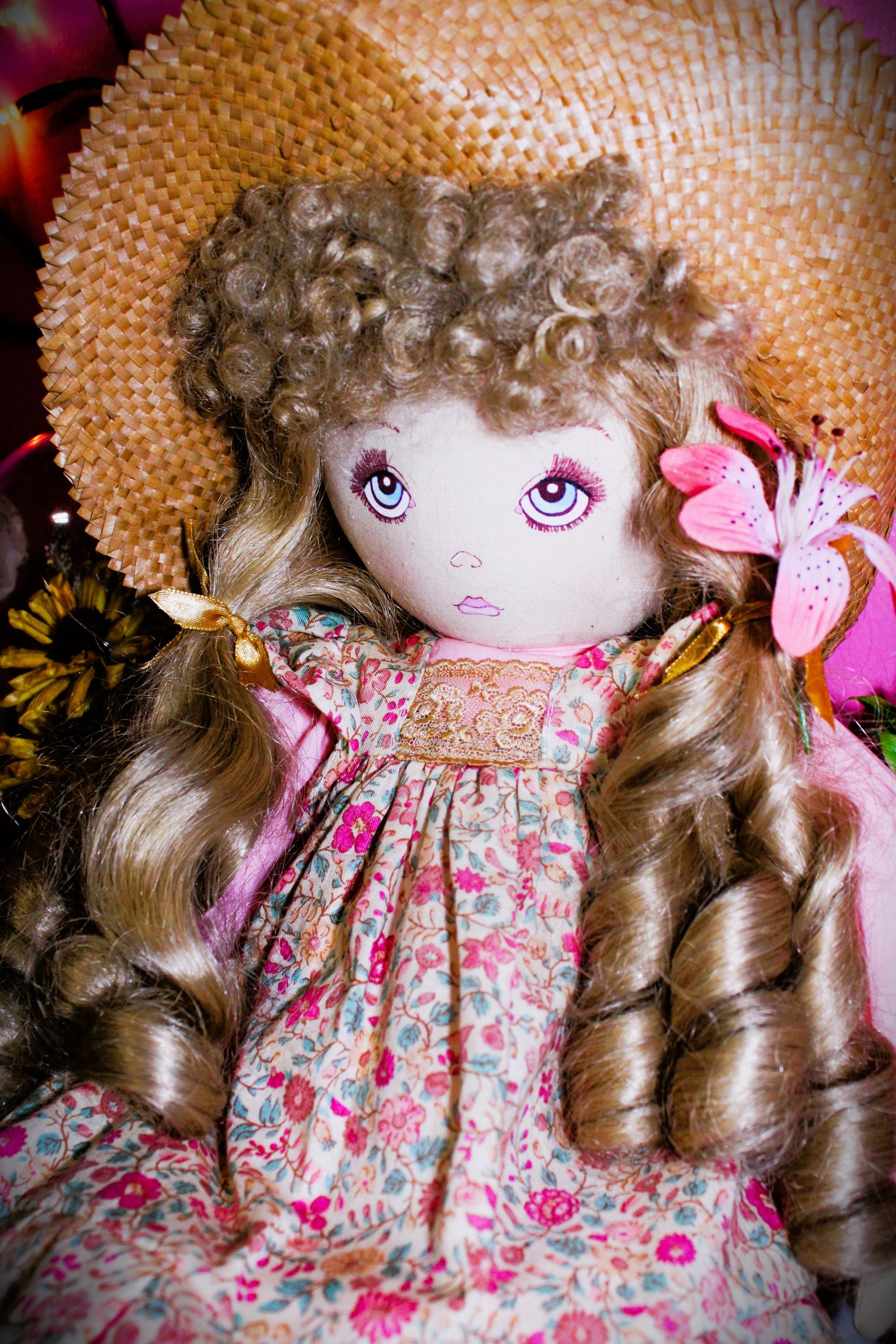 Emma Haunted Plush Doll - Positive Spirit, Child Spirit, Farm, gentle, Sweet - LunasINN