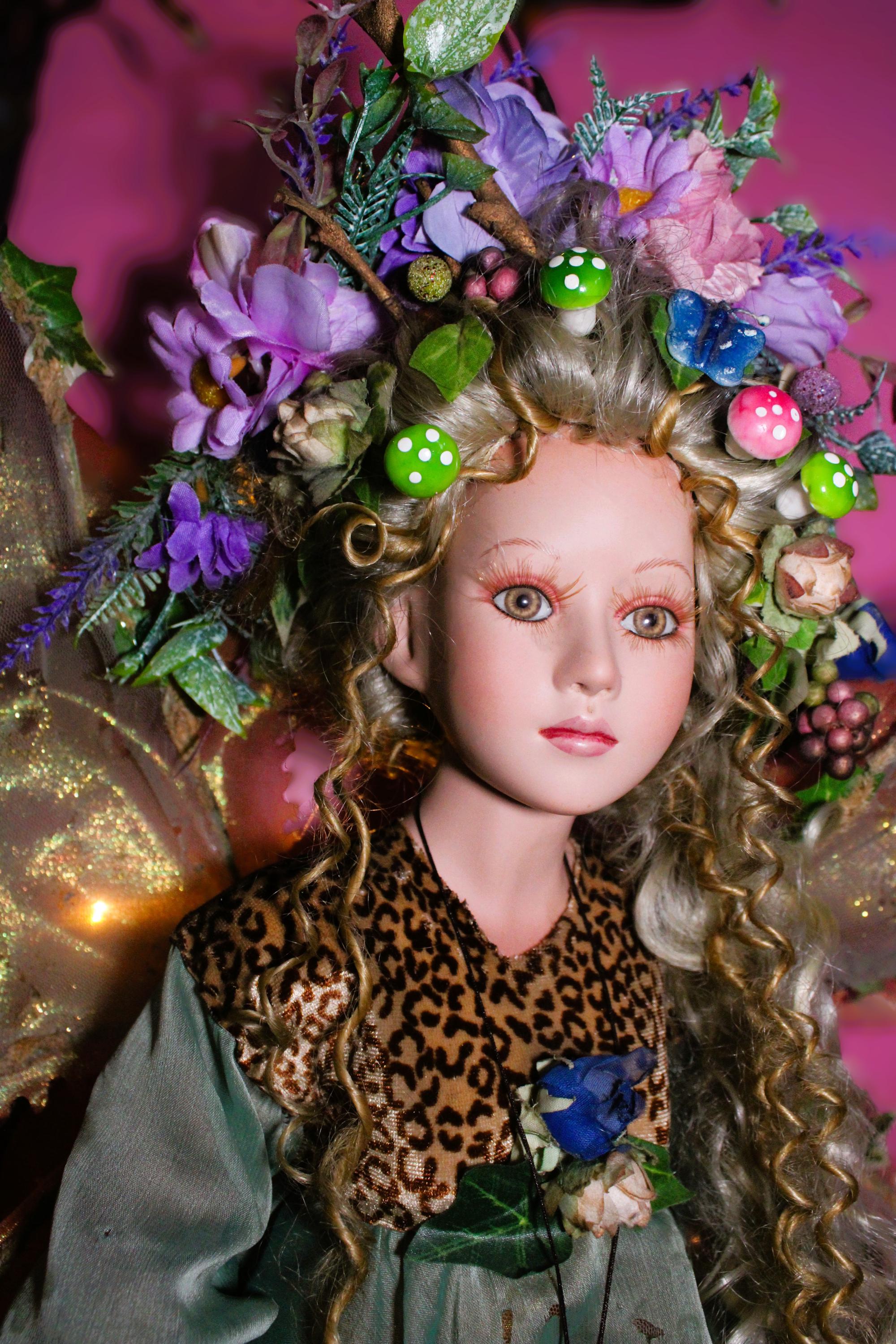 Queen Ova Forest Fae Haunted Doll - Fae Portal, Fae Realm Connection, Nature, Growth, Protection, Wisdom, Portal - LunasINN