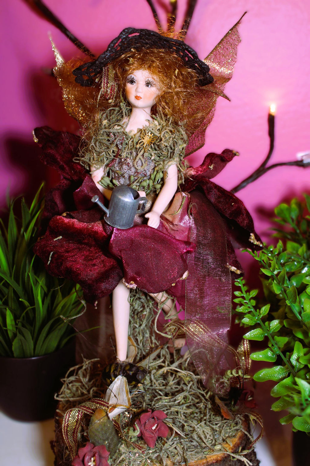OOAK DOLL Oli Forrest Fae Haunted - Forest, Grounding Energy, Energetic Balance, Healing, Intuitive spiritual guides inner peace - LunasINN