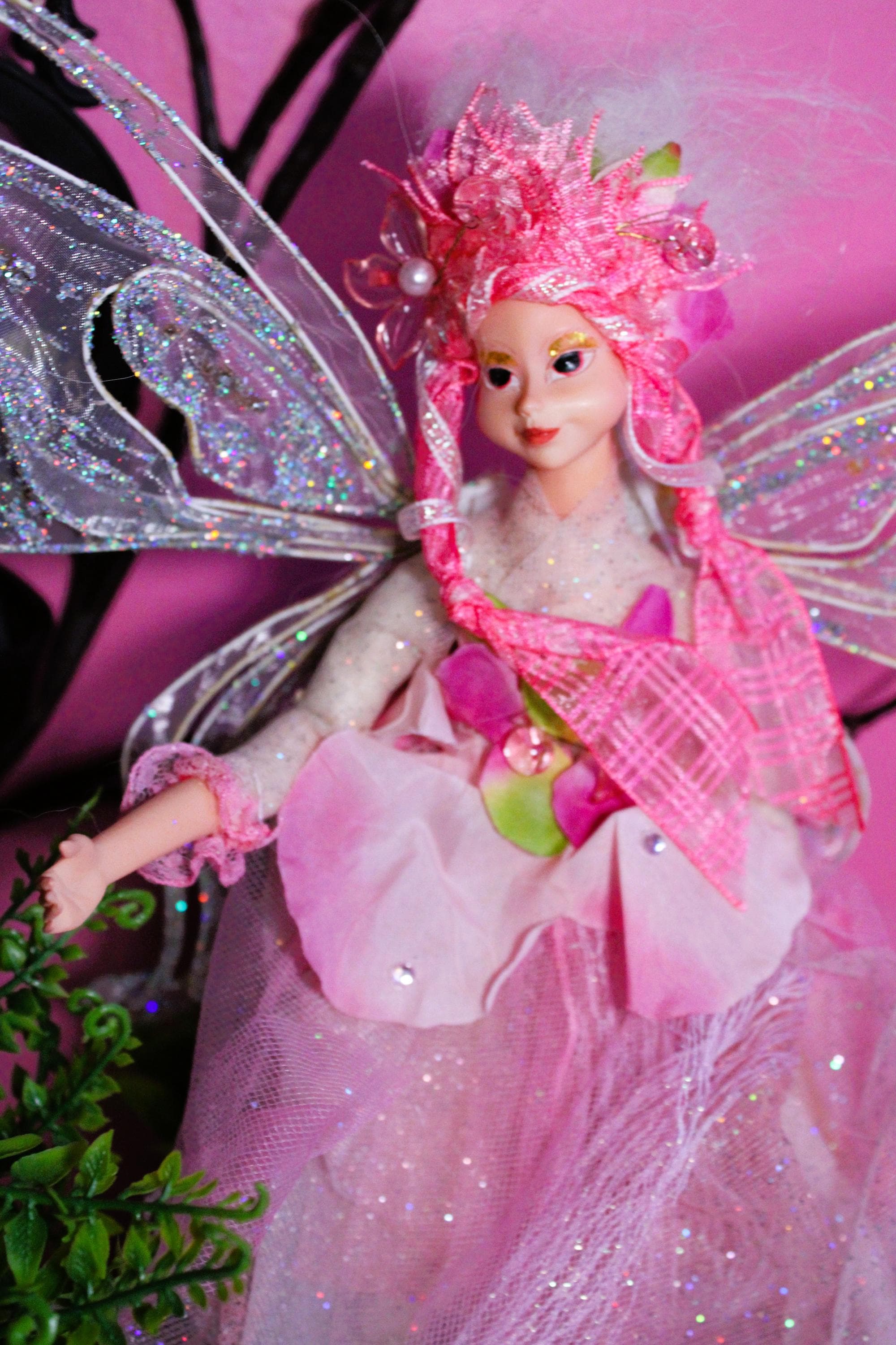 Blossomia Rose Fairy Haunted Doll - Spring Blossom Court Fae, Heart Chakra, Healing, Creativity, Fae Companion - LunasINN