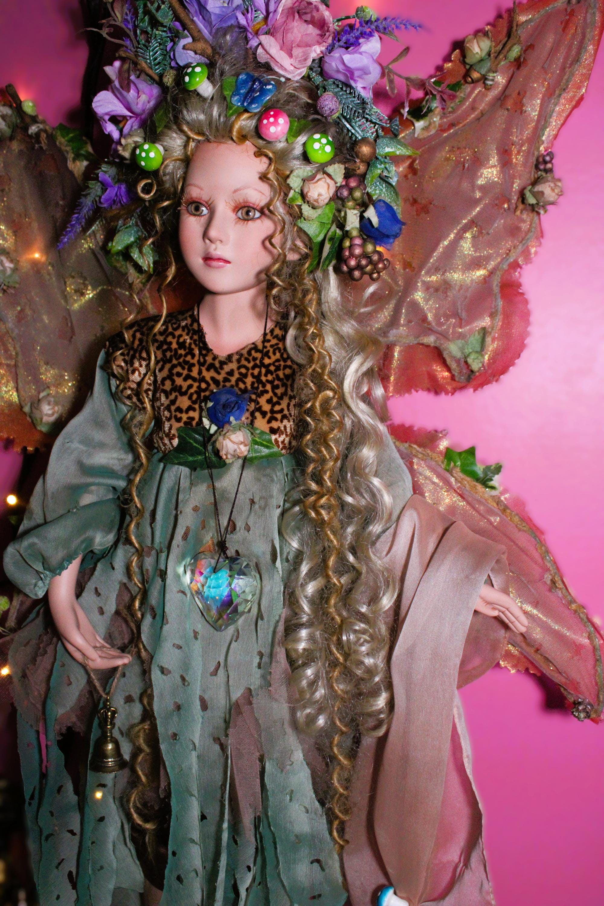 Queen Ova Forest Fae Haunted Doll - Fae Portal, Fae Realm Connection, Nature, Growth, Protection, Wisdom, Portal - LunasINN