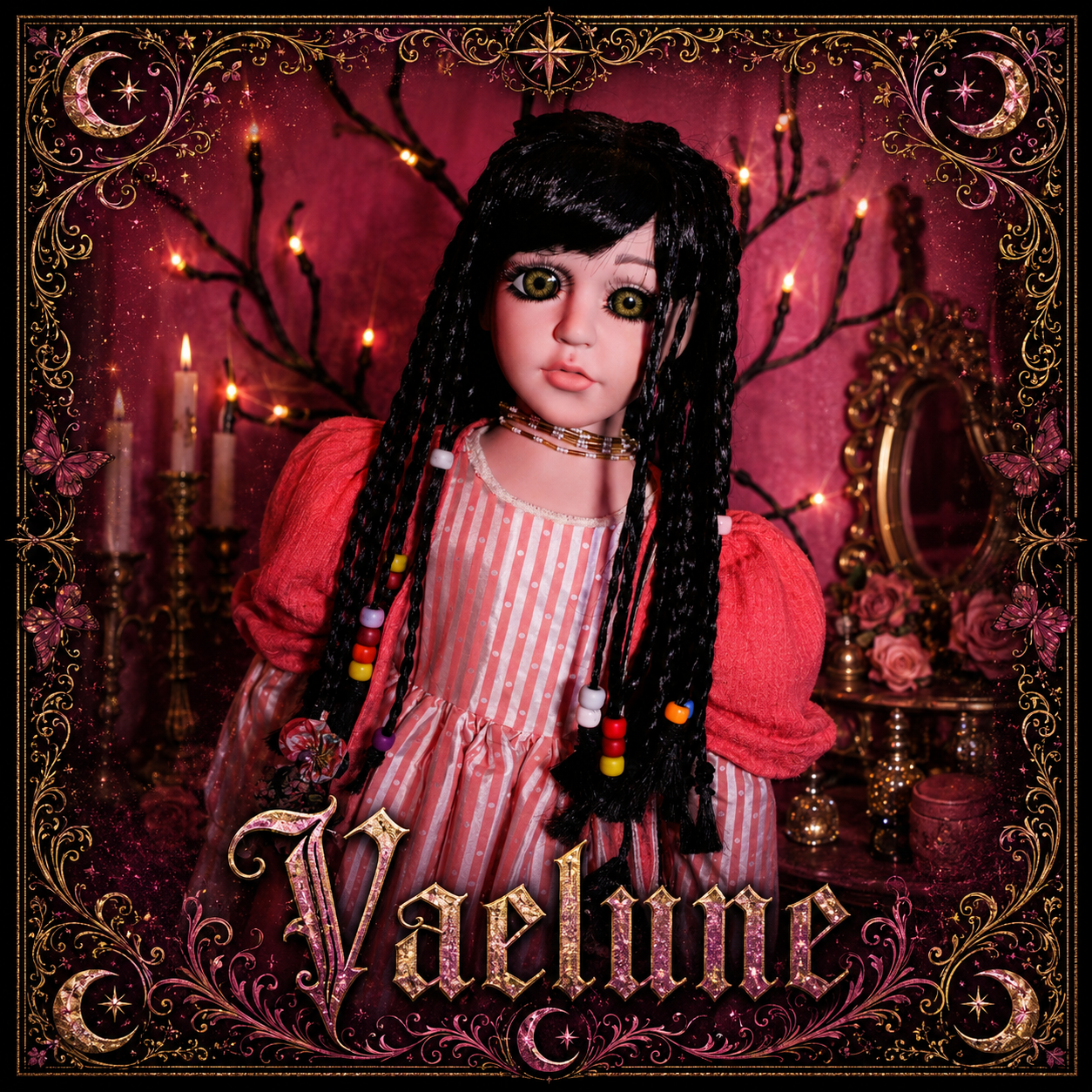 Vaelune Lycan Spirit Haunted Doll - protective, lunar attunement, guidance, guardian, intuition, awareness, boundaries - LunasINN