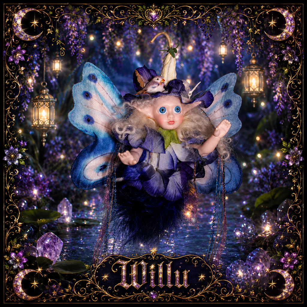 Willu the water fae Haunted Doll - soul healer, emotional release, spiritual rebirth, chakra alignment, healing, creativity - LunasINN