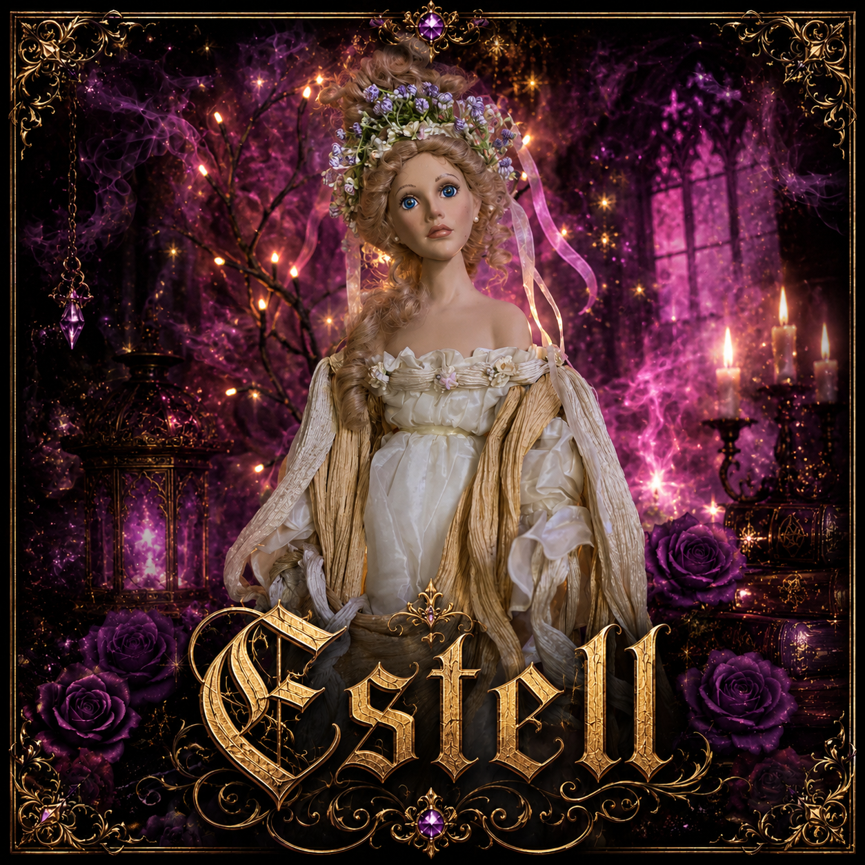 Estell Pleiadian Starseed Haunted Doll - Third Eye Activation, Geometry, Spiritual Awakening, Higher Consciousness Frequency - LunasINN
