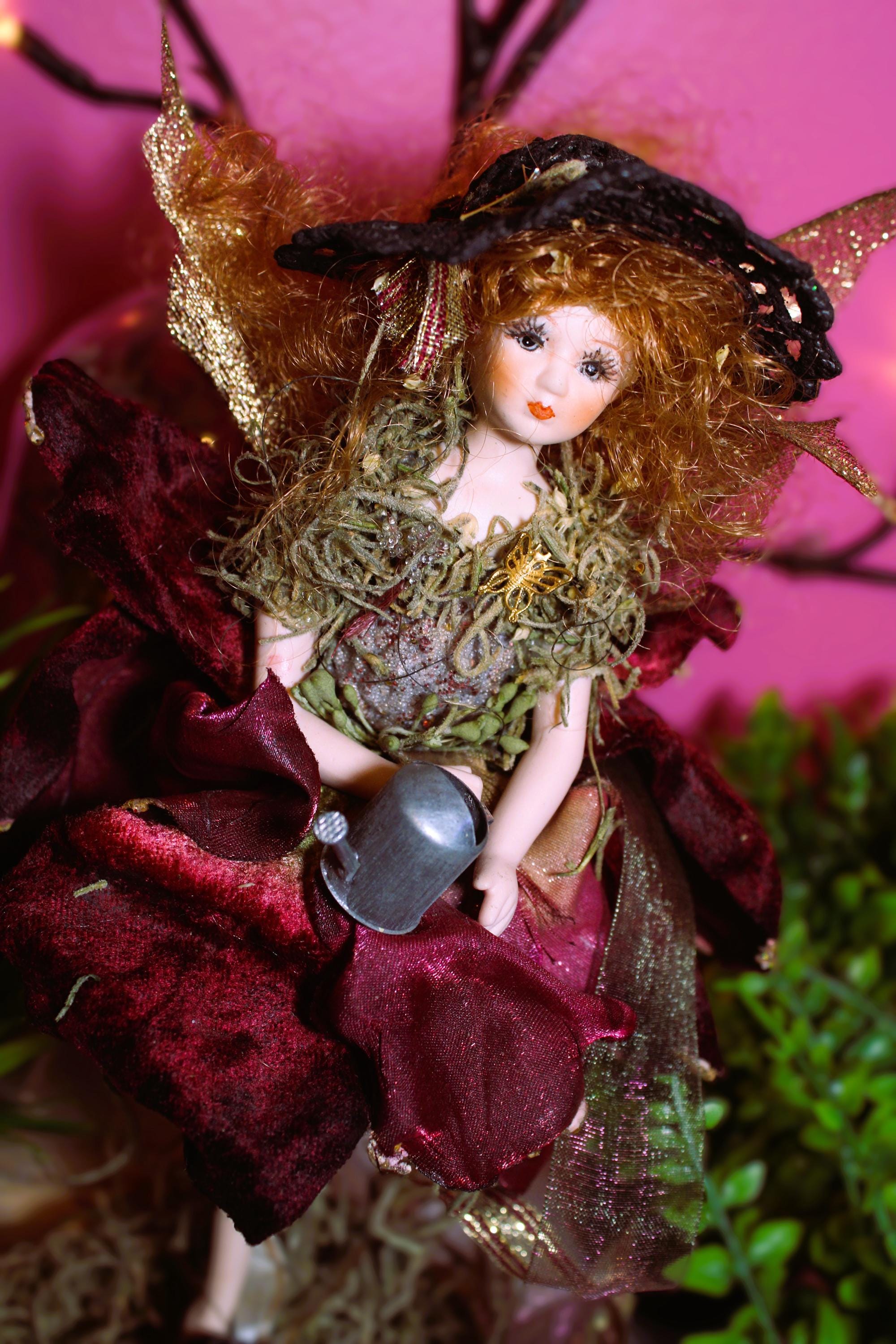 OOAK DOLL Oli Forrest Fae Haunted - Forest, Grounding Energy, Energetic Balance, Healing, Intuitive spiritual guides inner peace - LunasINN