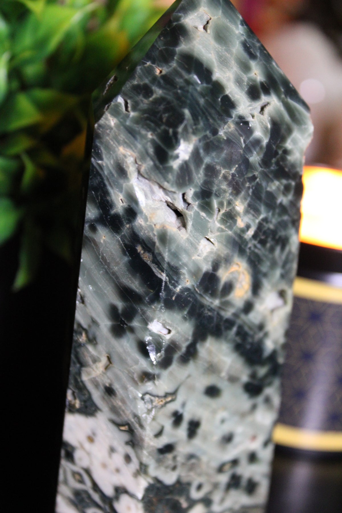 Ocean Jasper Crystal Tower — 5.3 Inches