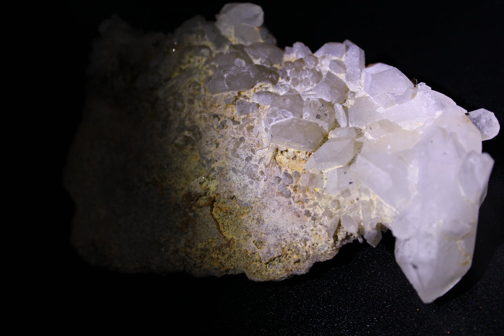 Natural Clear Quartz Cluster on Matrix