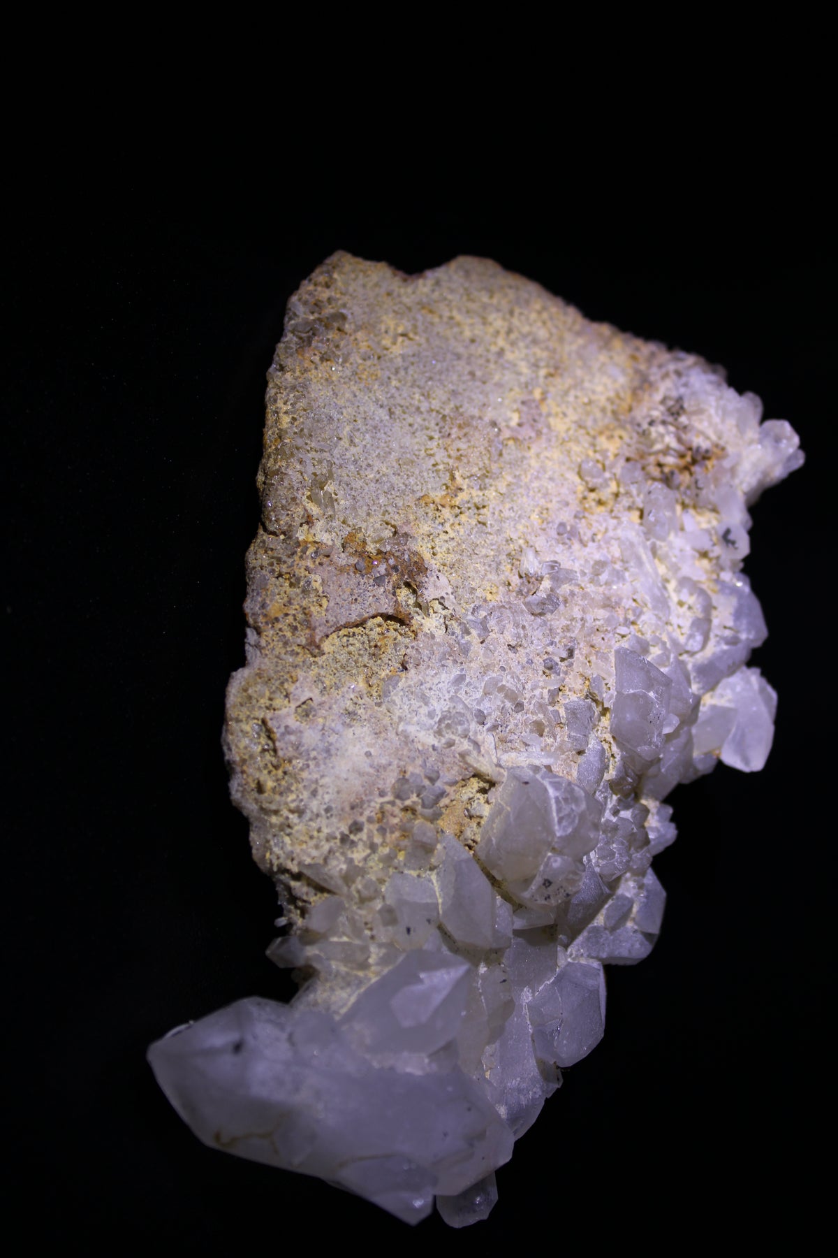 Natural Clear Quartz Cluster on Matrix