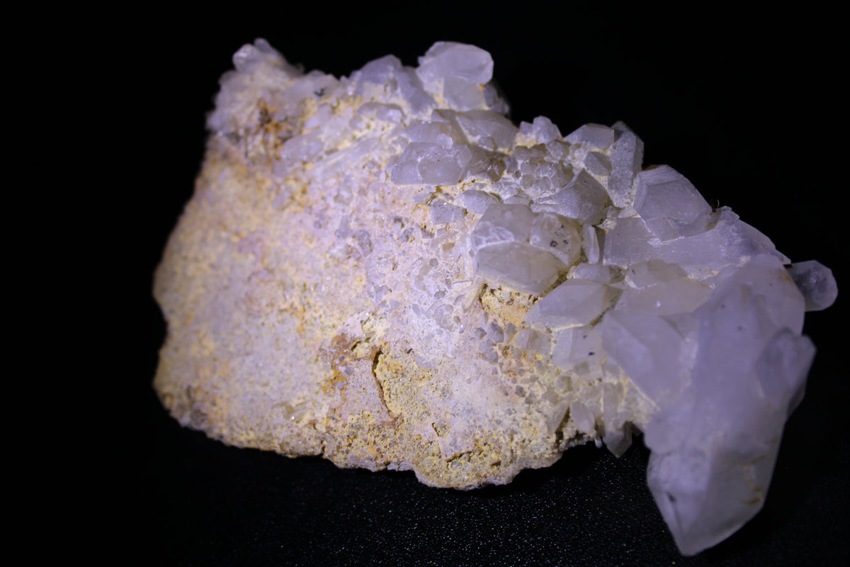 Natural Clear Quartz Cluster on Matrix