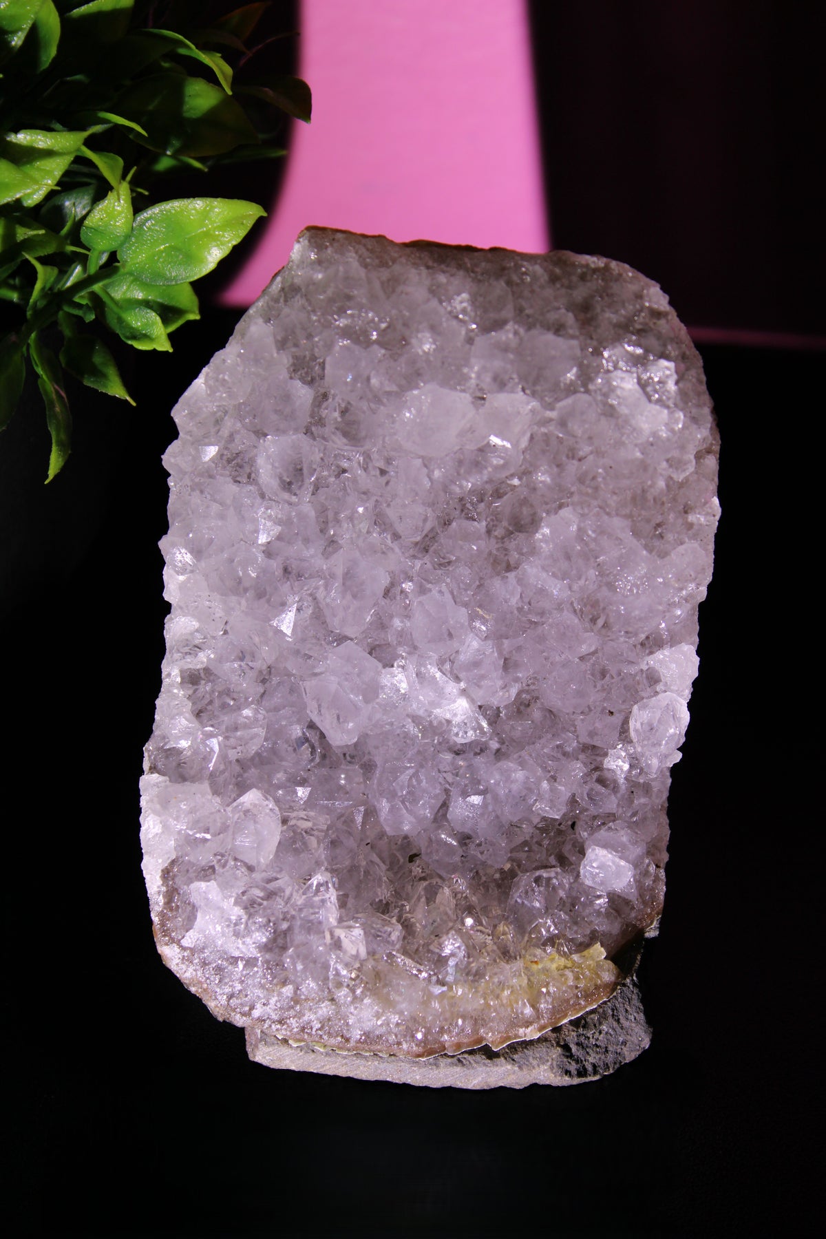 Natural Purple Fluorite Crystal Cluster on Matrix 1 lb 2 oz | 3.5"