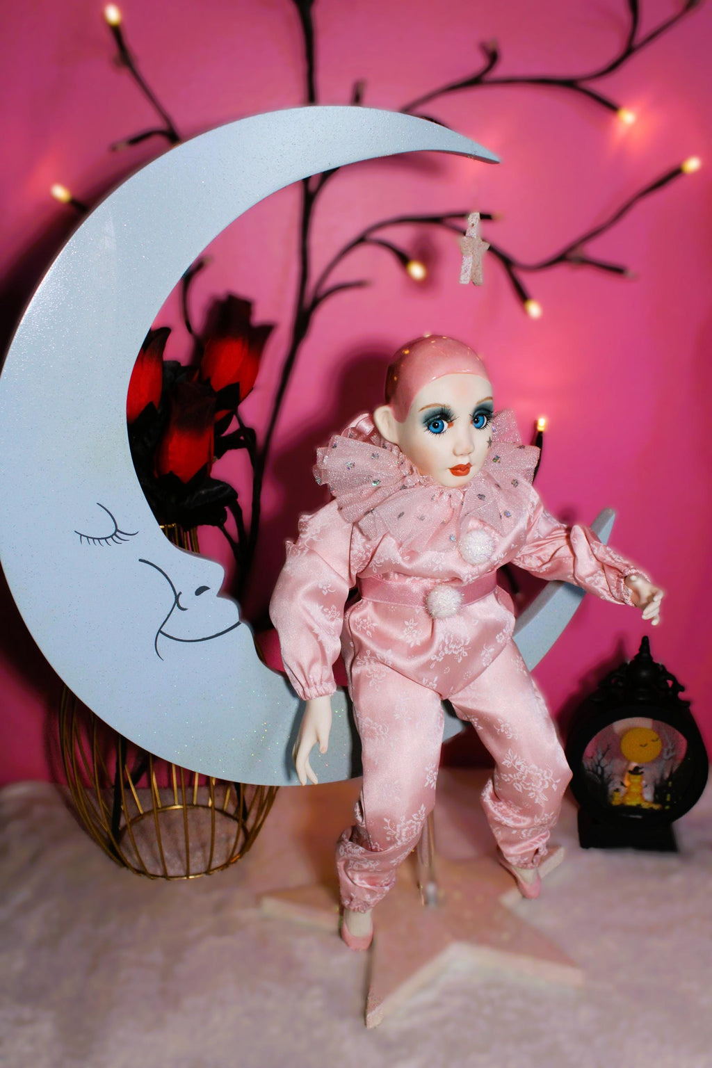 Luna Moon Fae Haunted Doll - Dreams, Intuitive Downloads, Lunar Cycles, Stars, Night sky, Curious, Bubbly energy, Positive - LunasINN