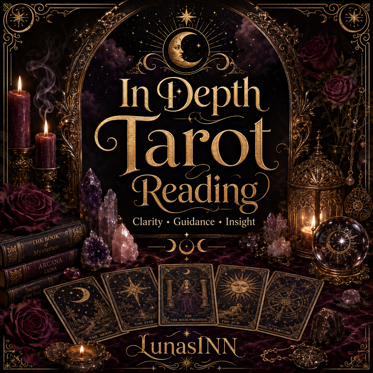 In-Depth Tarot Reading - Personalized Insight, Love, Career - LunasINN