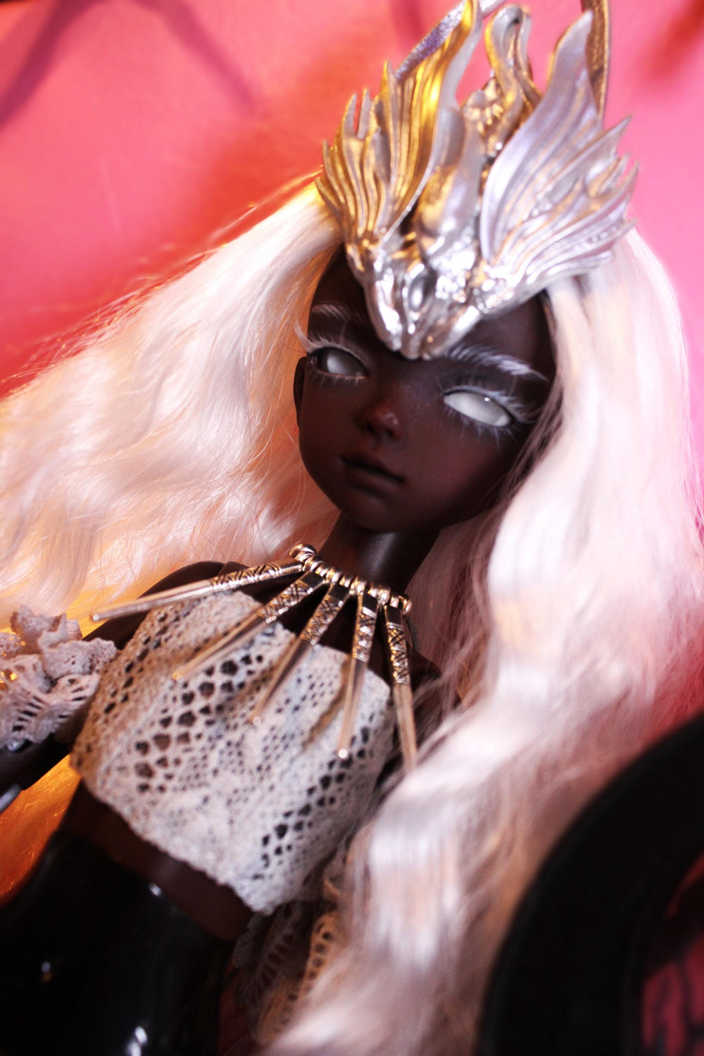 Madalia Gorgon Spirit Haunted Doll - Mirrorwork, Scrying, Guidance, Protection, Dark Feminine, Serpent Energy, Gaze, BJD Spirit -LunasINN