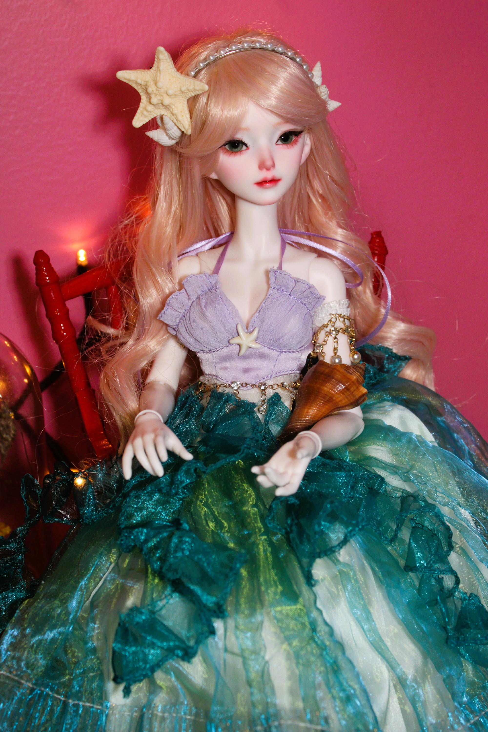 Haunted BJD Doll Atty Water Spirit  - Ocean Connection, Water, Tides, Calming, Cleansing, Transformative, Renewal - LunasINN