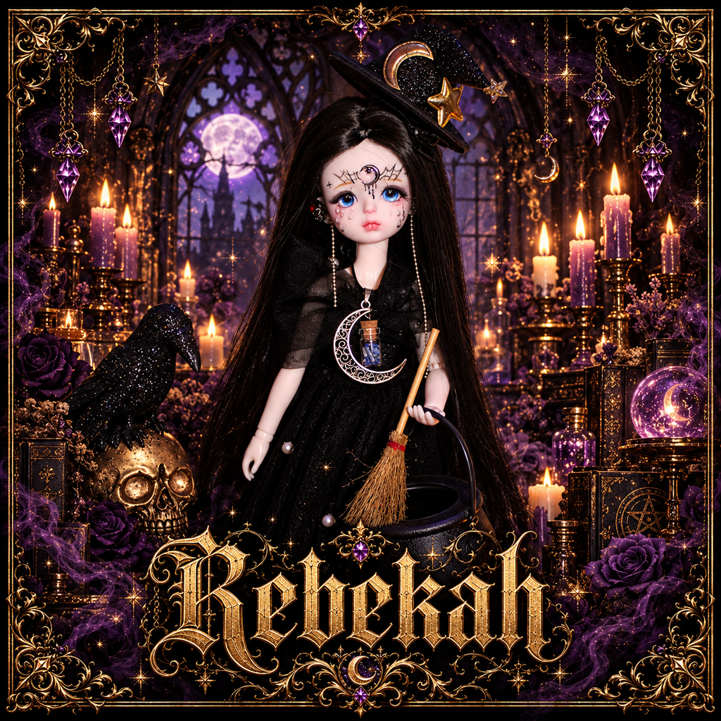 Haunted Doll Rebekah | Solitary Death Witch Spirit Doll | Moon, Candles, Spellwork & Spiders - LunasINN