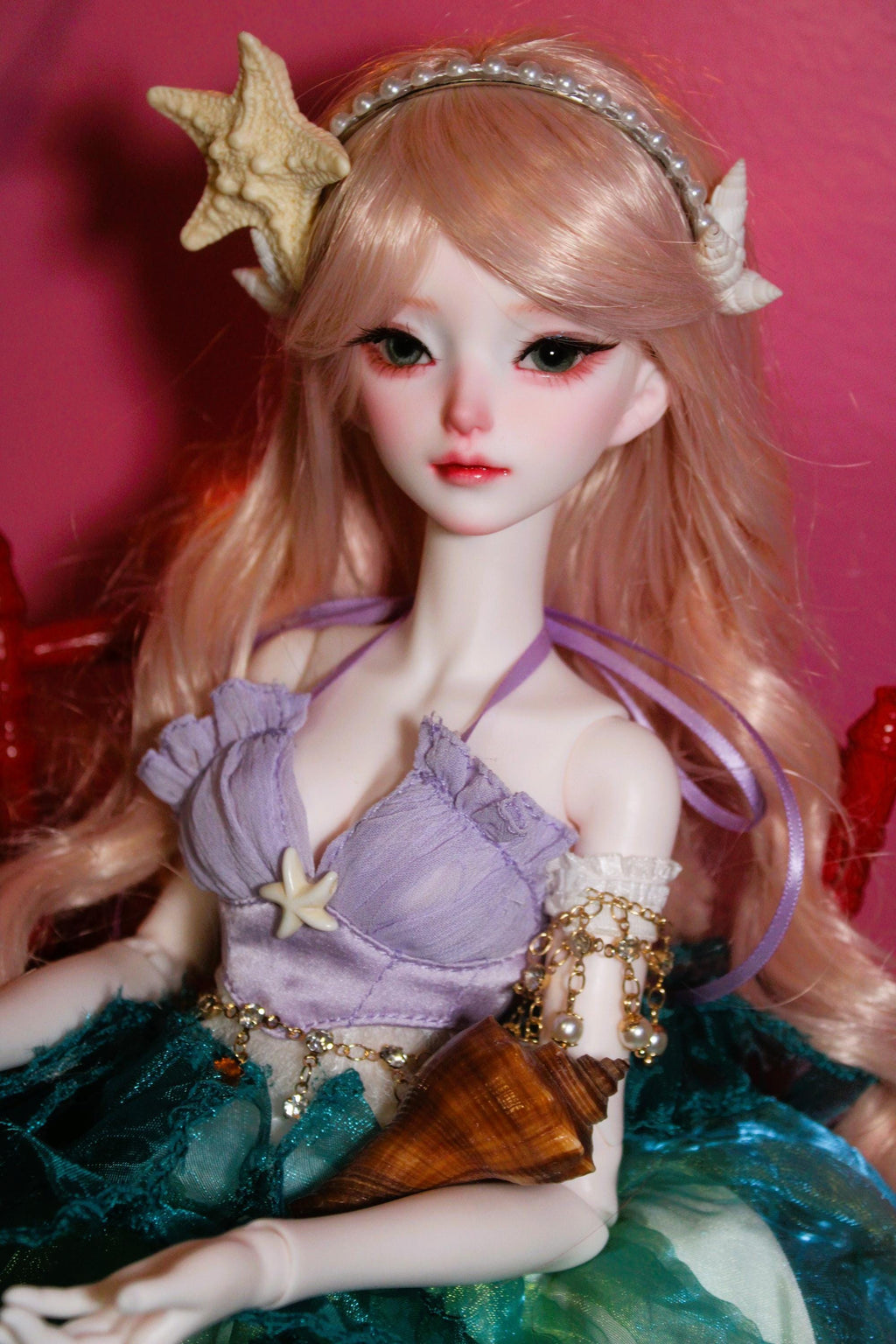 Haunted BJD Doll Atty Water Spirit  - Ocean Connection, Water, Tides, Calming, Cleansing, Transformative, Renewal - LunasINN