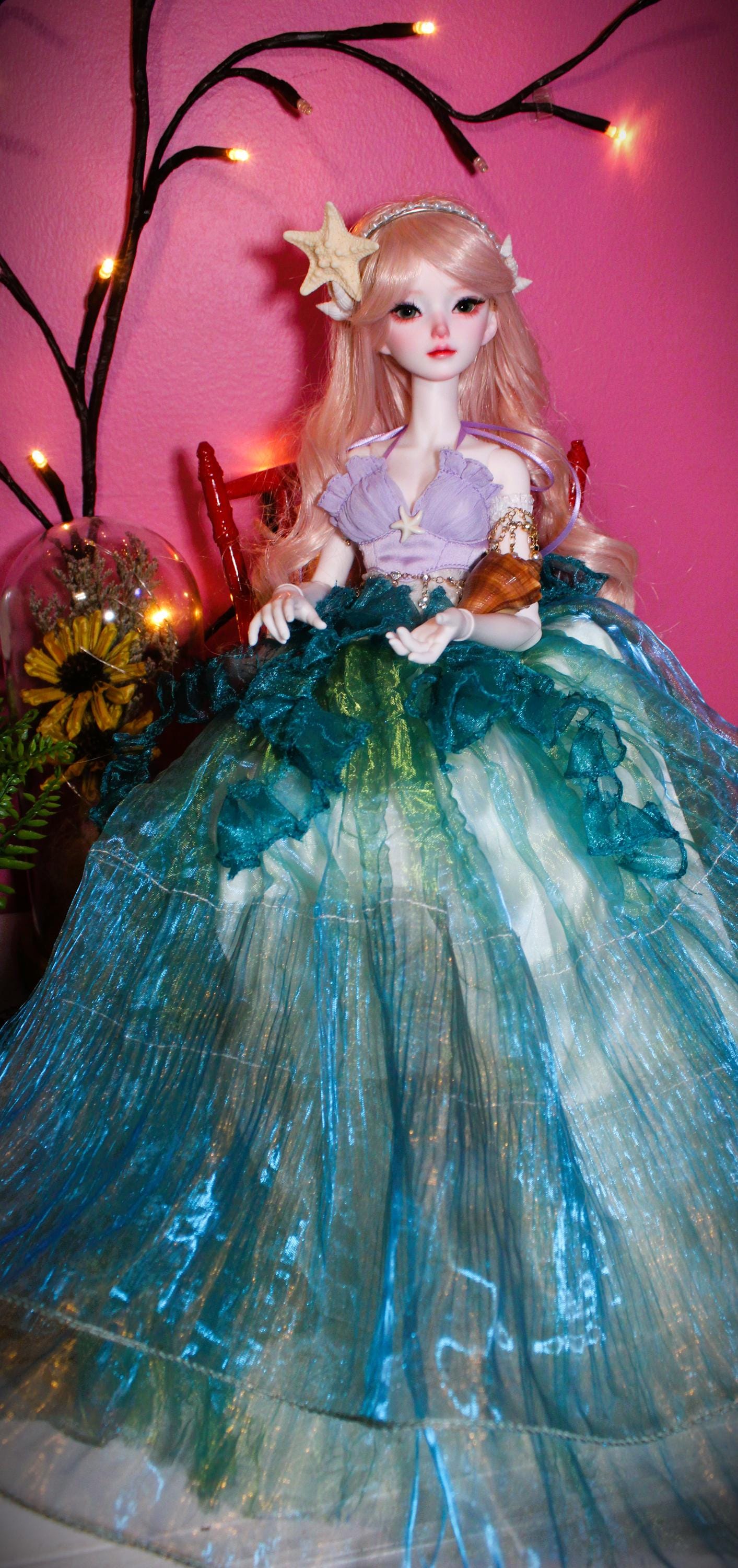 Haunted BJD Doll Atty Water Spirit  - Ocean Connection, Water, Tides, Calming, Cleansing, Transformative, Renewal - LunasINN
