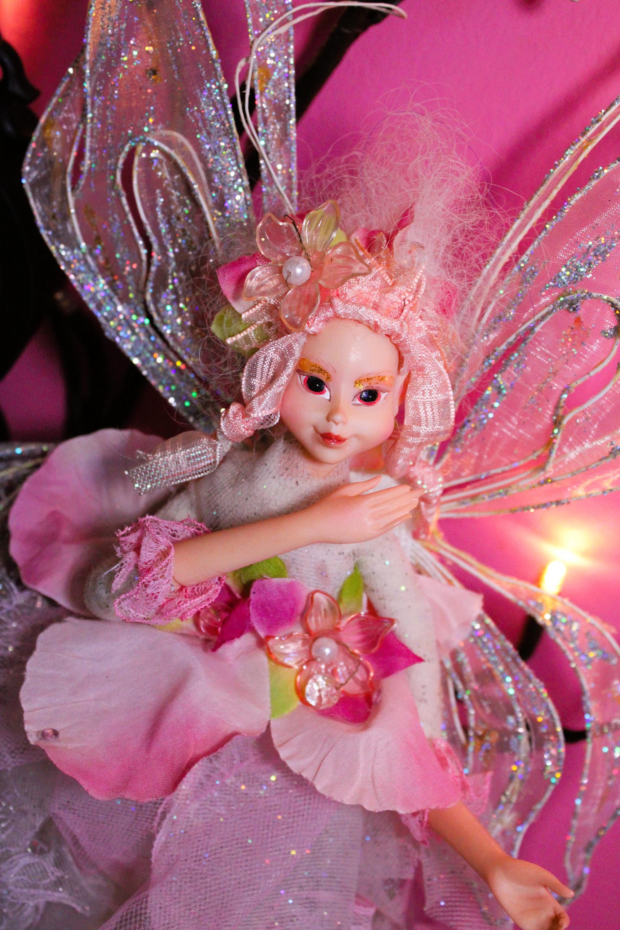 Cahmme Flower Fae Haunted Doll - Spiritual, Nature, Healing, Flower Magick, Growth, Transformation, Enchantment, Glamour Magick - LunasINN