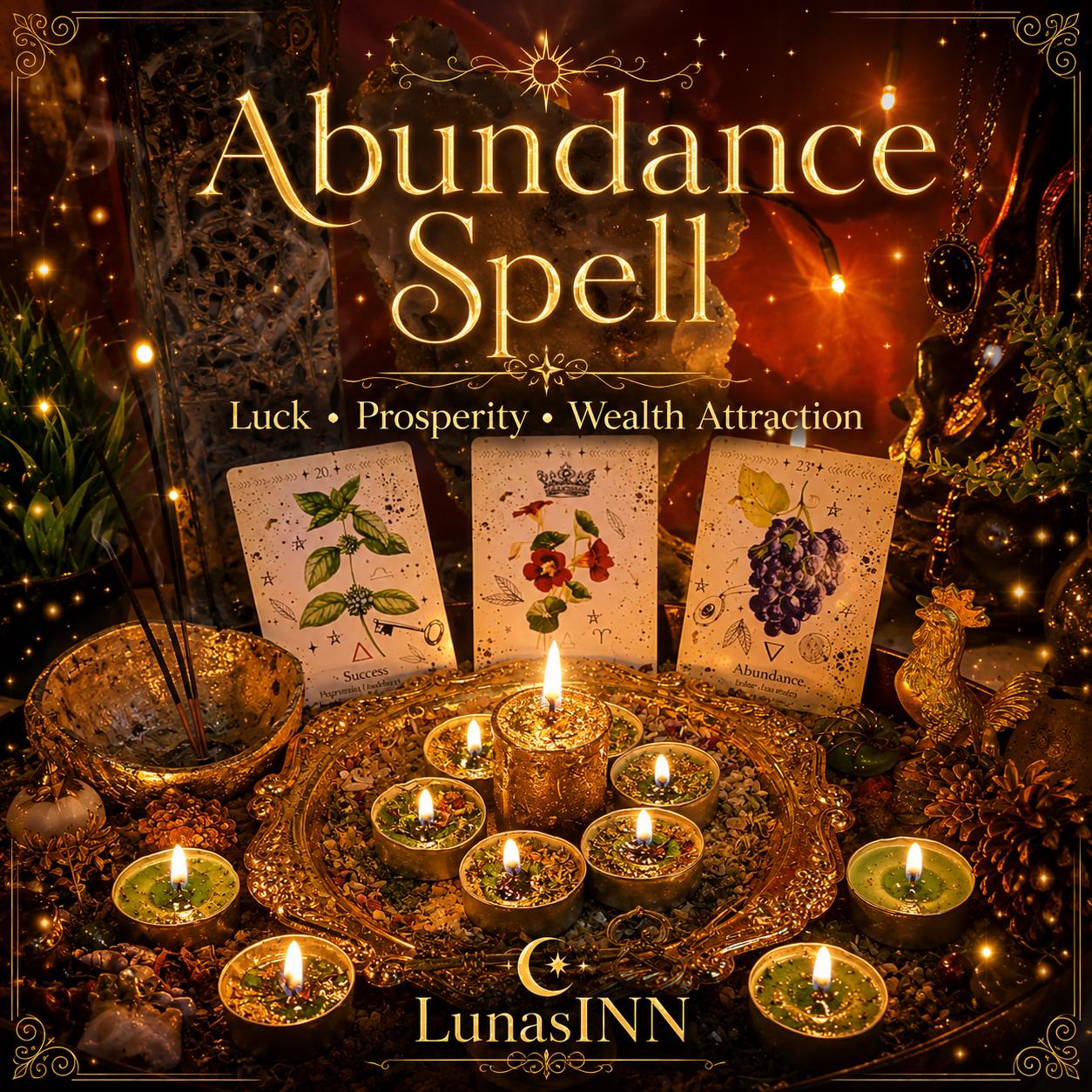 Abundance Spell – Luck • Prosperity • Wealth Attraction - LunasINN